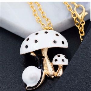 Mushroom/Snail Necklace